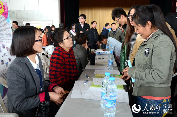 宁夏大学举办农科类毕业生专场招聘会