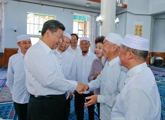 习近平参观银川新城清真寺习近平总书记19日上午来到宁夏回族自治区银川市新城清真寺了解宗教活动开展情况。在礼拜大殿，习近平与宁夏伊斯兰教界人士亲切交流......【详细】 