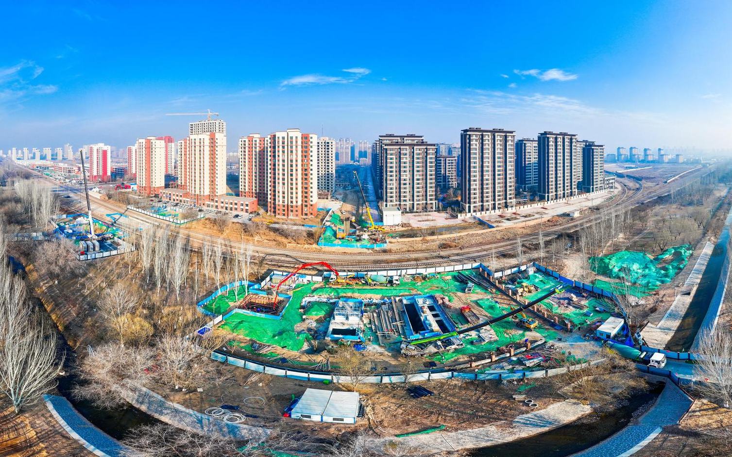 銀川西夏區積水點改造工程全速推進