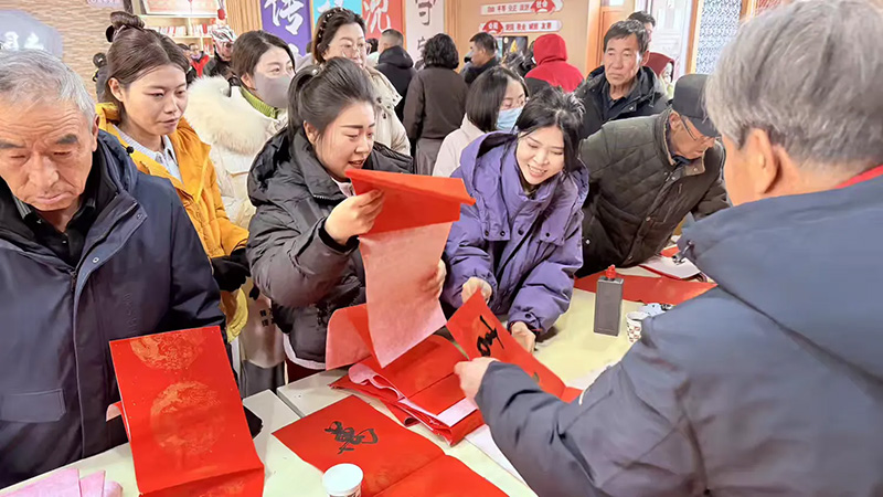 书法活动现场。